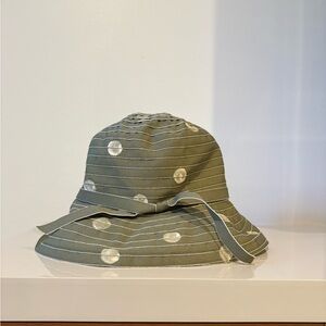 Green Polka Dot Sun hat